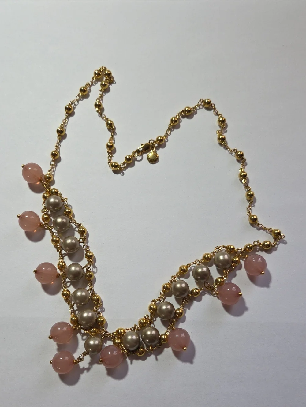 J. Crew Costume Jewelry Gold-tone Beaded Necklace